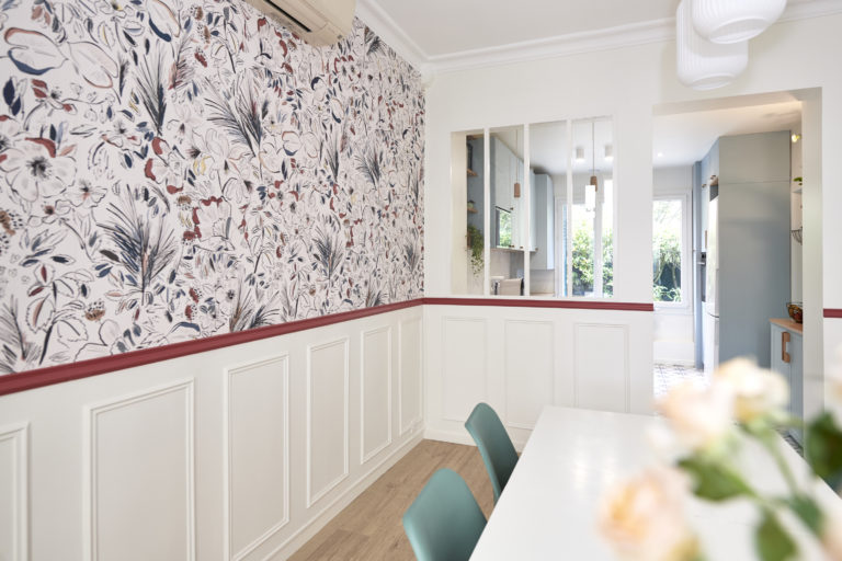 Salle à manger projet rénovation maison par Sangara architecte d'intérieur à Fontenay aux Roses